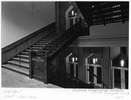Print, Photographic - Old Main, West Staircase