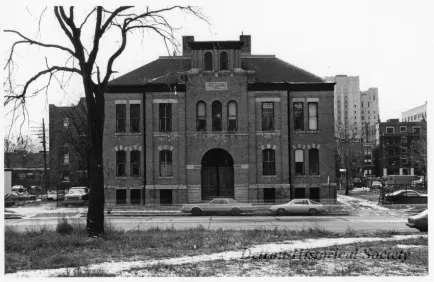 Print, Photographic - Clay School, 453 Myrtle, Det, MI