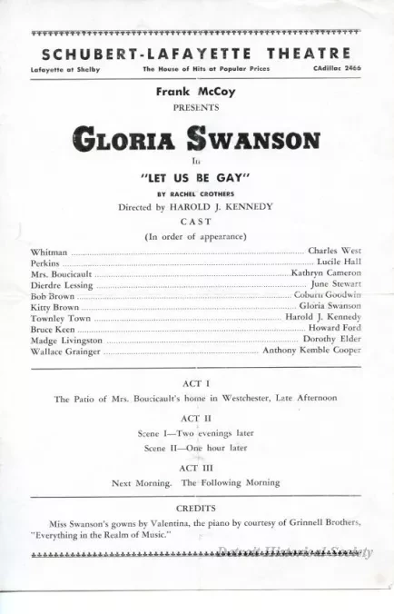 Program, Theater