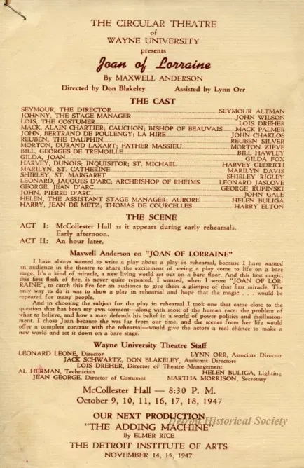 Program, Theater