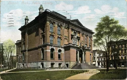 Postcard - Detroit, Mich., Public Library.