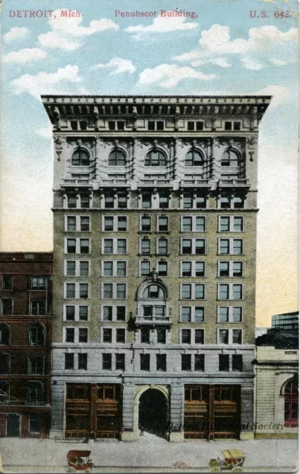 Postcard - Detroit, Mich. Penobscot Building
