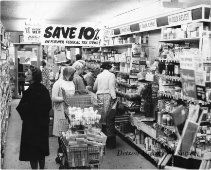 Print, Photographic - Interior of AAA Discount Store