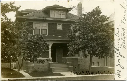 Postcard - 153 Josephine Ave., Detroit, Mich.