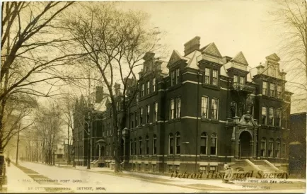 Postcard - The Detroit Home and Day School, Detroit, Mich.