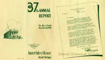 Brochure - 37th Annual Report For Year Ended December 31, 1930
