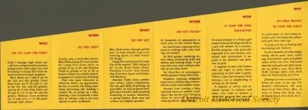 Brochure - The Camp Fire Girls