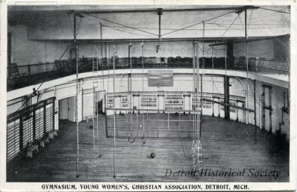 Postcard - Gymnasium, Young Women's, Christian Association, Detroit, Mich.