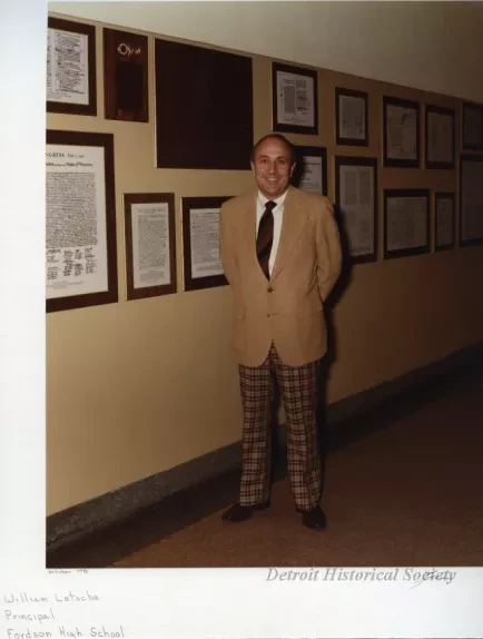 Print, Photographic - William Letsche, Principal, Fordson High School
