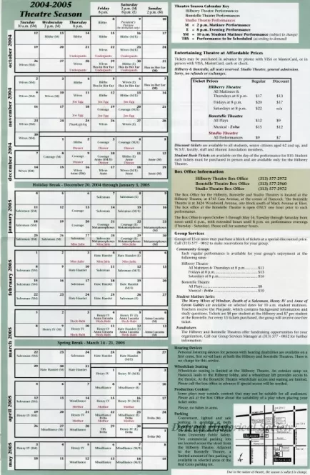Program, Theater