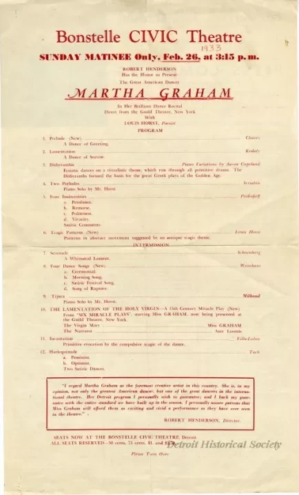 Program, Theater