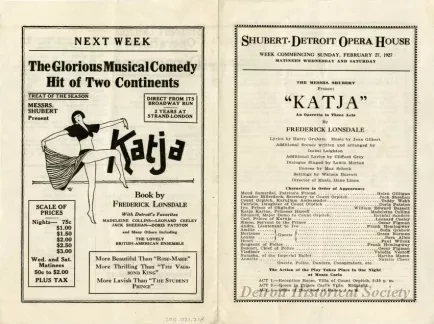 Program, Theater