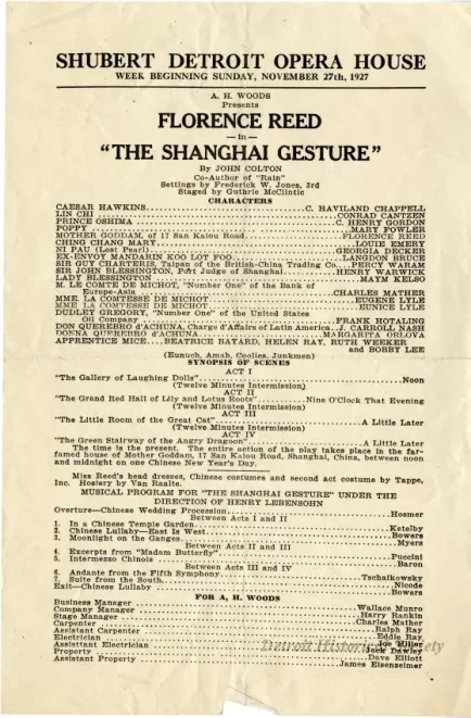 Program, Theater
