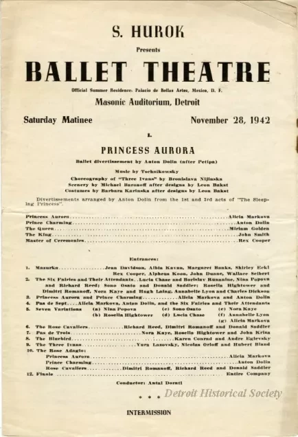 Program, Dance