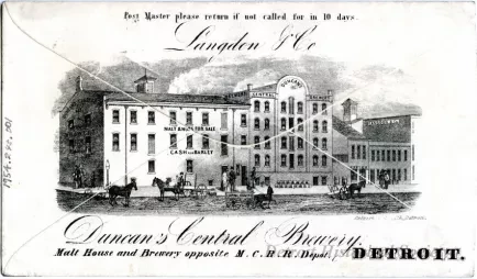 Envelope - Duncan's Central Brewery, Detroit