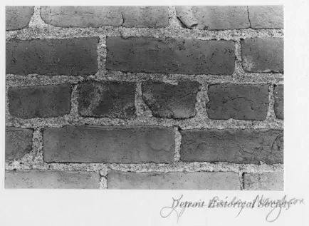 Print, Photographic - Detail of Marx House, Wyandotte - 2630 Biddle