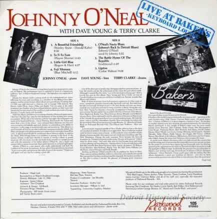 Album, Record - Live at Baker's Keyboard Lounge