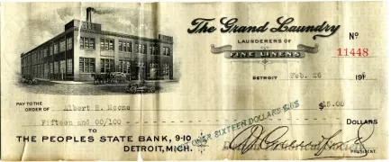 Check, Bank - The Grand Laundry
