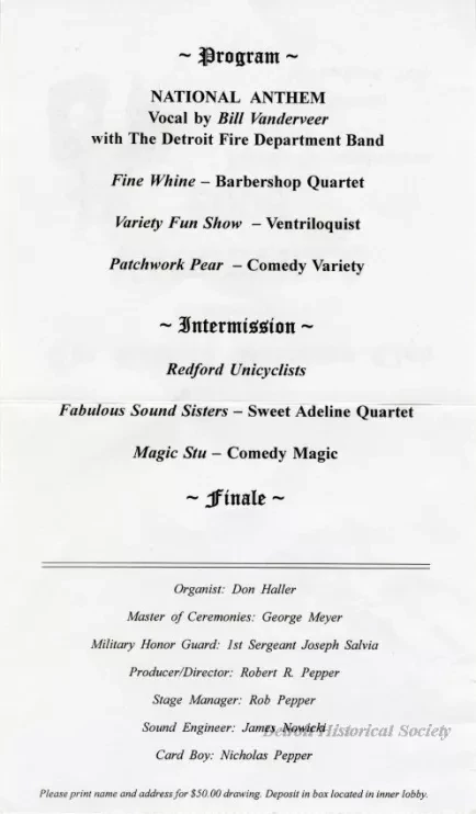 Program, Theater