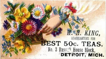 Card, Store - W. A. King, 
Headquarters for Best 50c. Teas