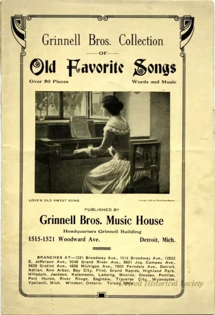 Booklet - Grinnell Bros. Collection of Old Favorite Songs