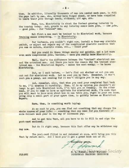 Letter - Machine Precision Institute