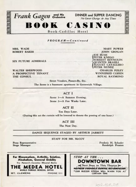 Program, Theater