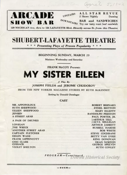 Program, Theater
