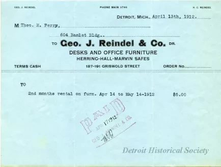 Bill-of-sale - George J. Reindel & Company