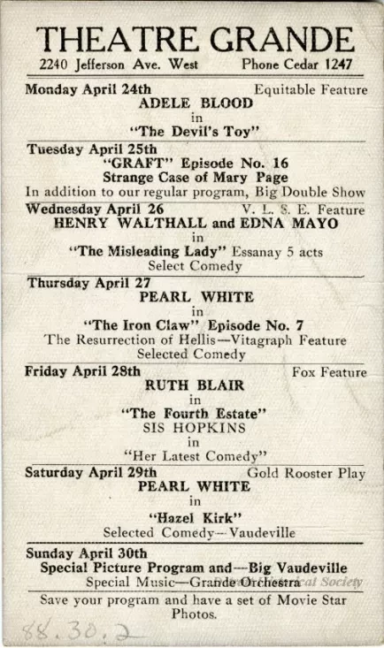 Program, Theater