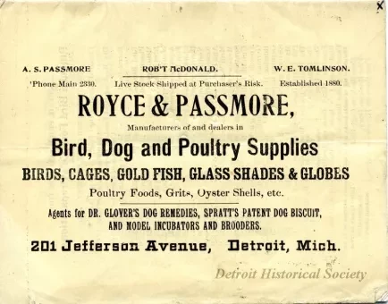 Booklet - Canaries, Cage Birds and Pet Animals
(Royce & Passmore)