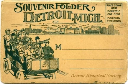 Post Folder - Souvenir Folder Detroit, Mich.