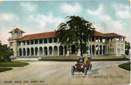 Postcard - Casino, Belle Isle, Detroit, Mich.