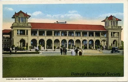 Postcard - Casino, Belle Isle, Detroit, Mich.
