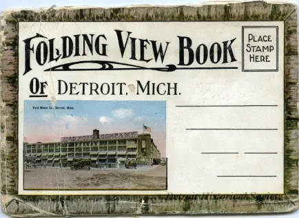 Post Folder - Folding View Book of Detroit, Mich.