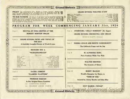 Program, Theater