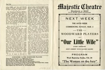 Program, Theater