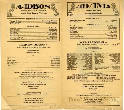 Program, Theater