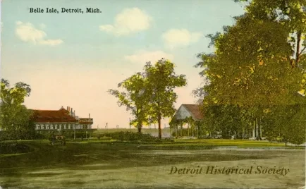 Postcard - Belle Isle, Detroit, Mich.
