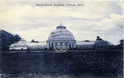 Postcard - Horticultural Building, Detroit, Mich.