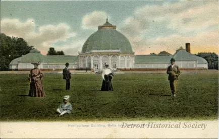 Postcard - Horticultural Building, Belle Isle, Detroit, Mich.