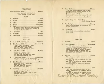 Program, Dance
