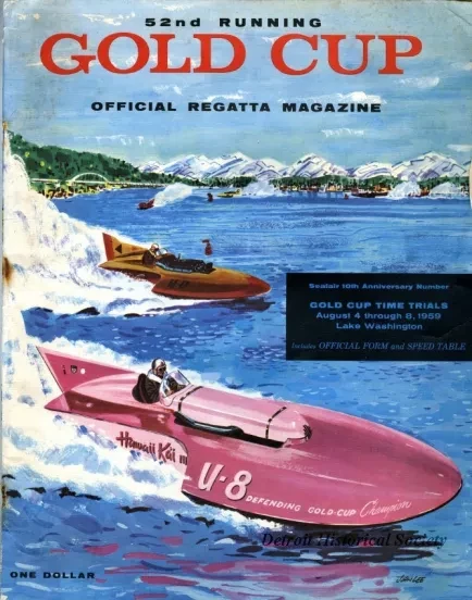Program - 52nd Running, 
Gold Cup Official Regatta Magazine