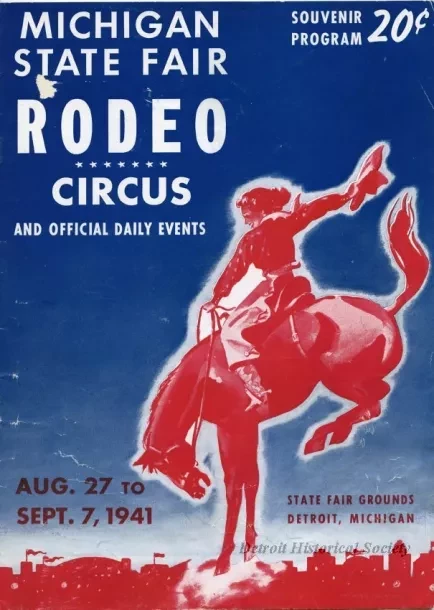 Program - Michigan State Fair Rodeo, Circus and Official Daily Events