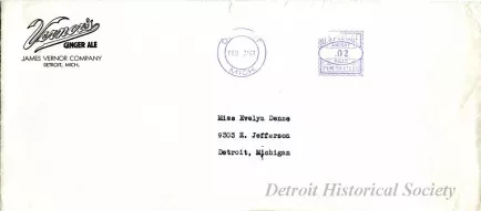 Envelope - Vernor's Ginger Ale
