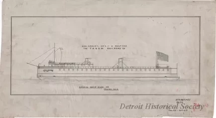 Drawing, Technical - Ann Arbor's No's. 1 - 2, 
Built for the TA & NM Railroad Co.