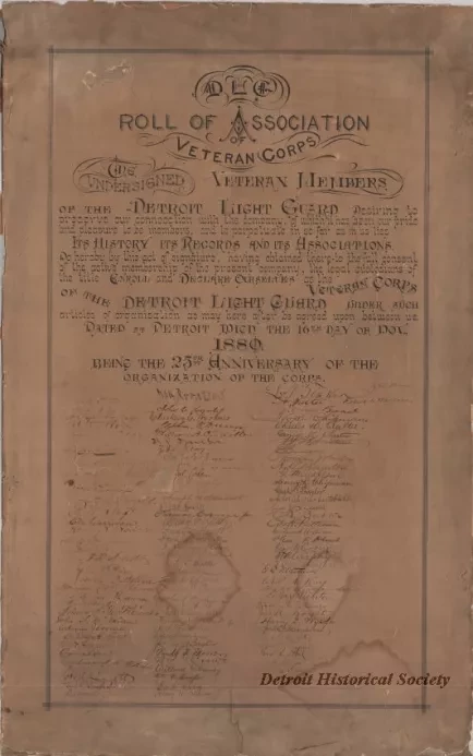 Poster - DLG Roll of Association of Veteran Corps