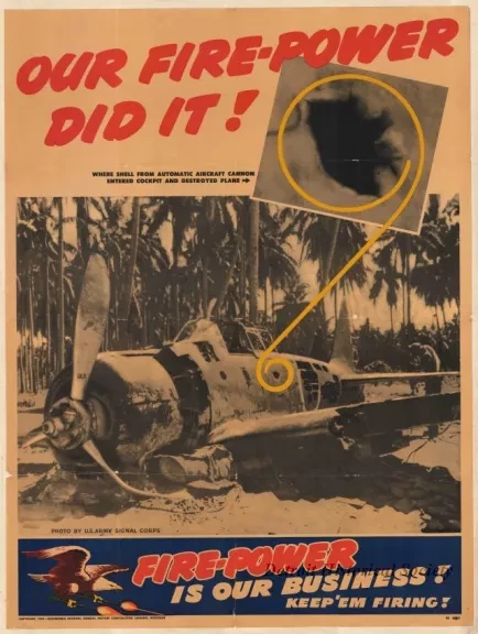 Poster - Our Fire-Power Did It!