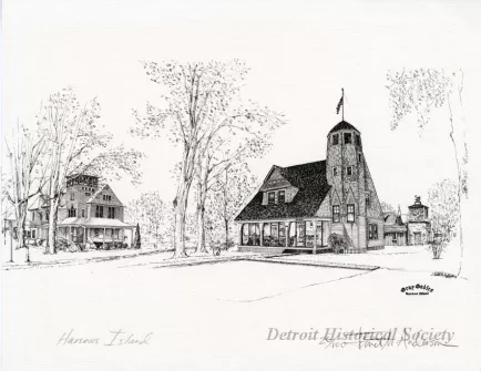 Drawing - "Harsens Island"