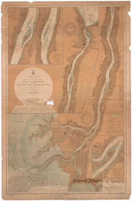 Chart, Navigational - St. Clair River Including 
Foot of Lake Huron and St. Clair Flats Canal